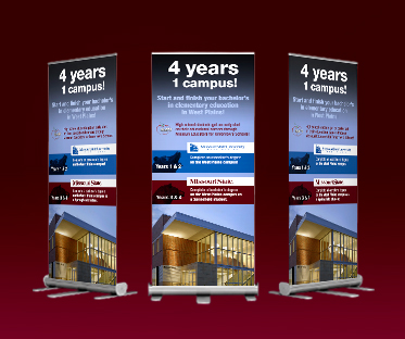 Retractable banner for MSU West Plains